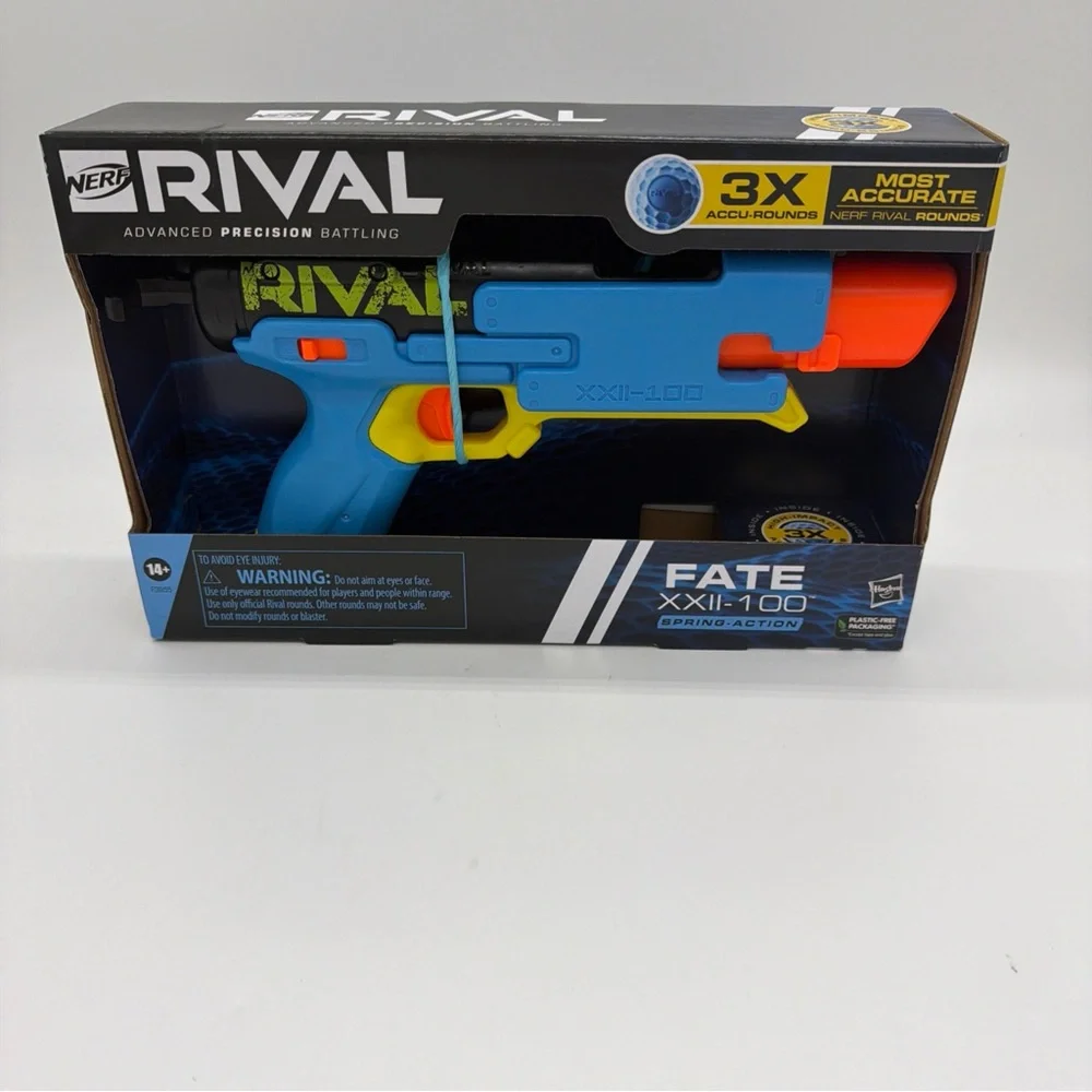 Nerf Rival Fate XXII-100 Blaster - Blue, Orange, and Yellow
